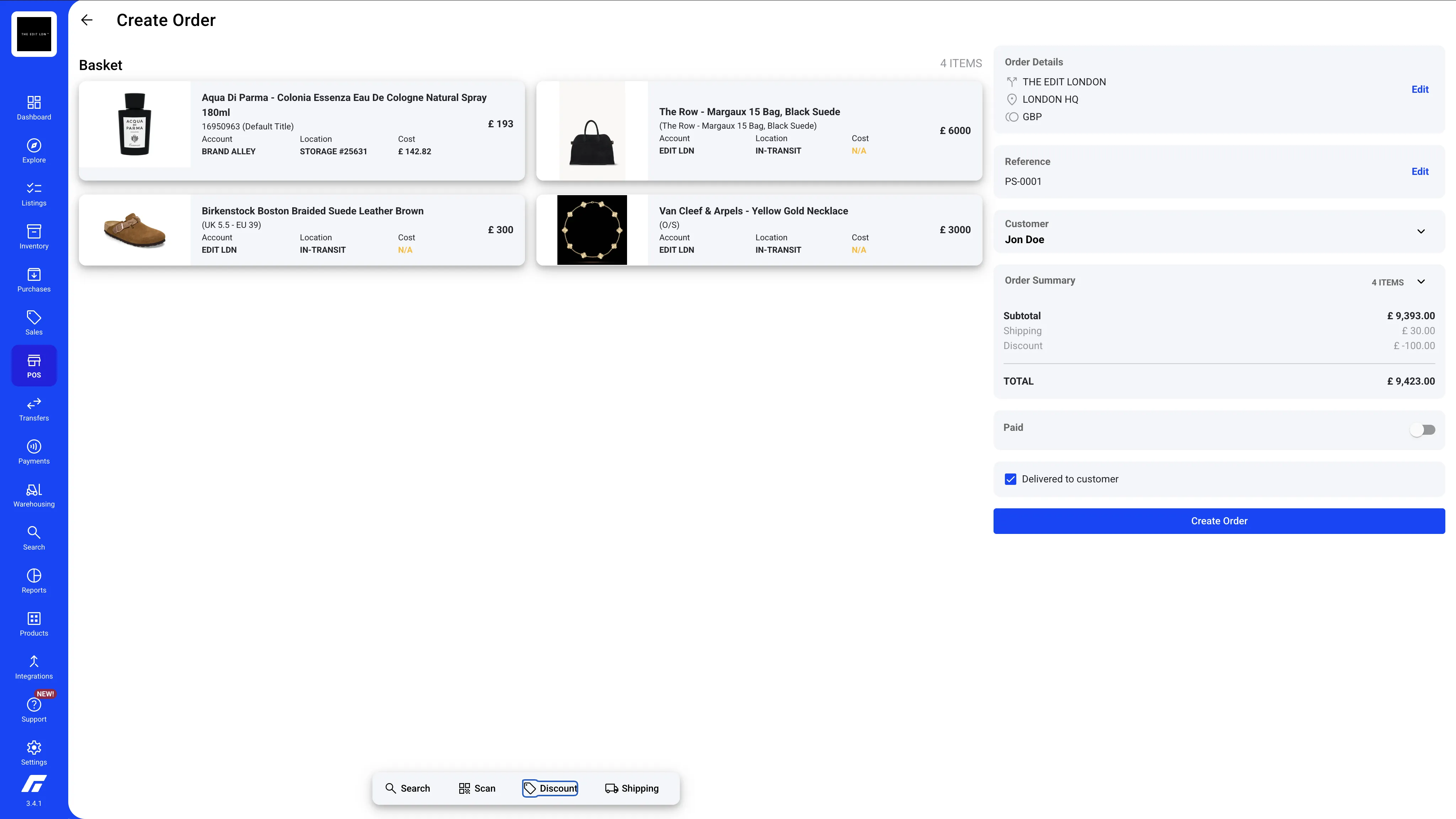 Personal Shopping Operations Platform screenshot 2