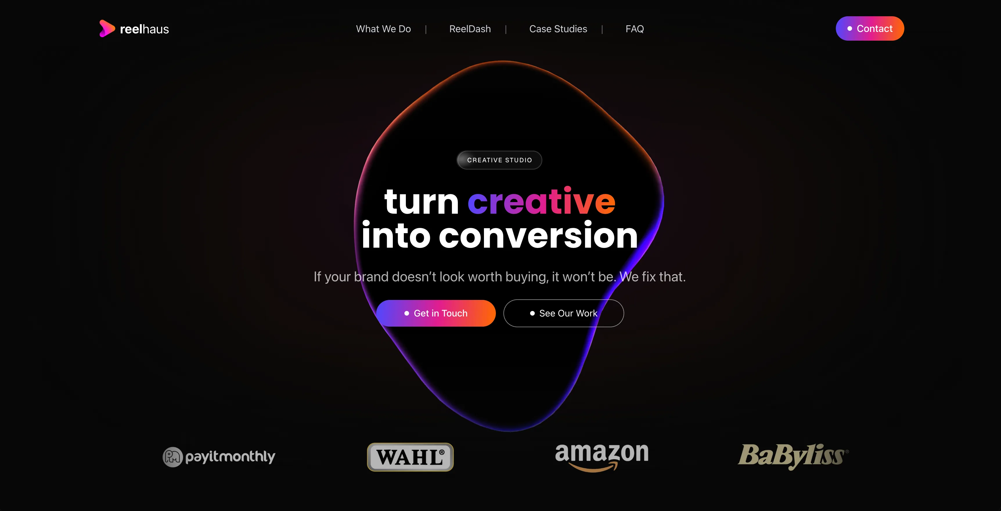 Creative Studio Website screenshot 1