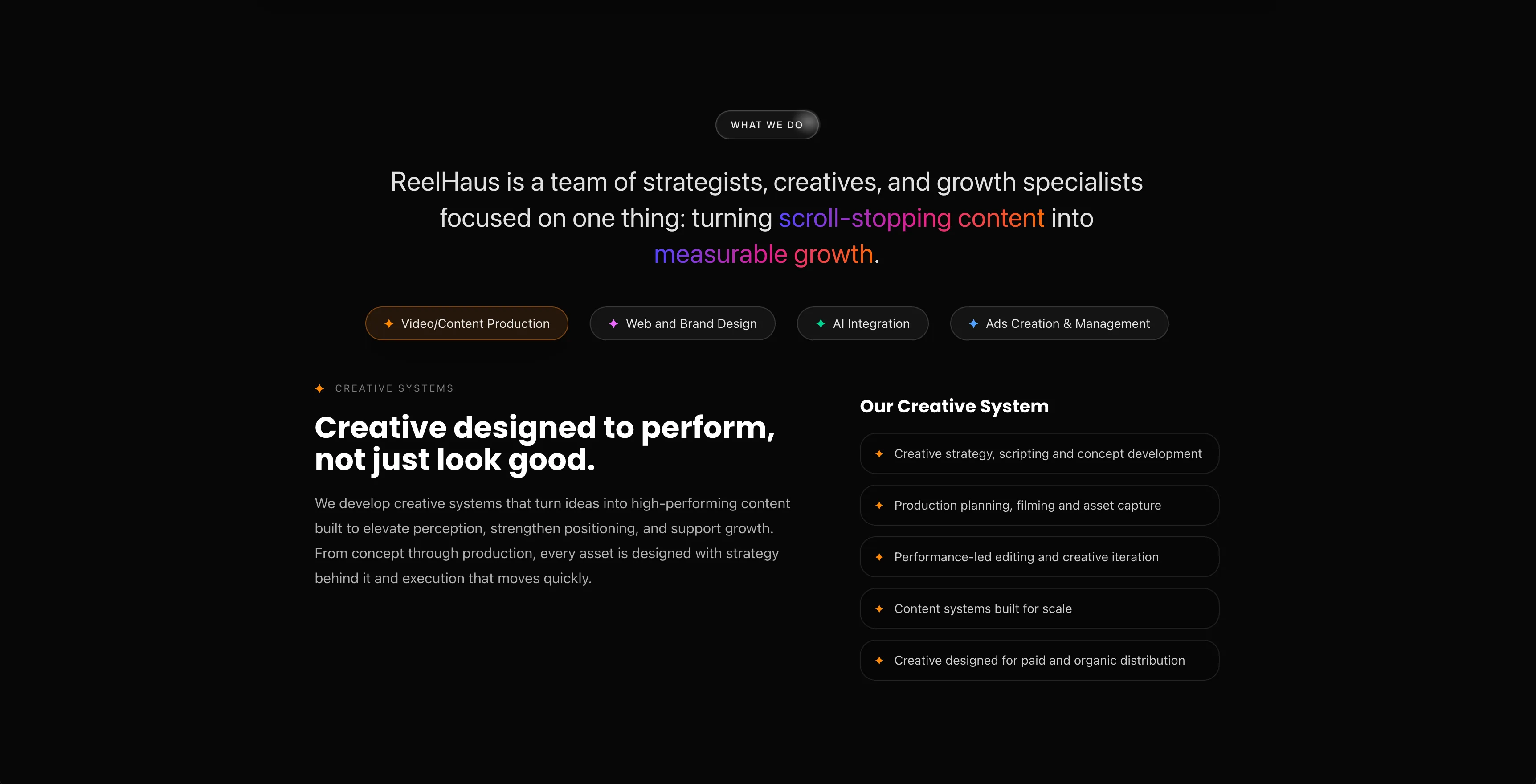 Creative Studio Website screenshot 2