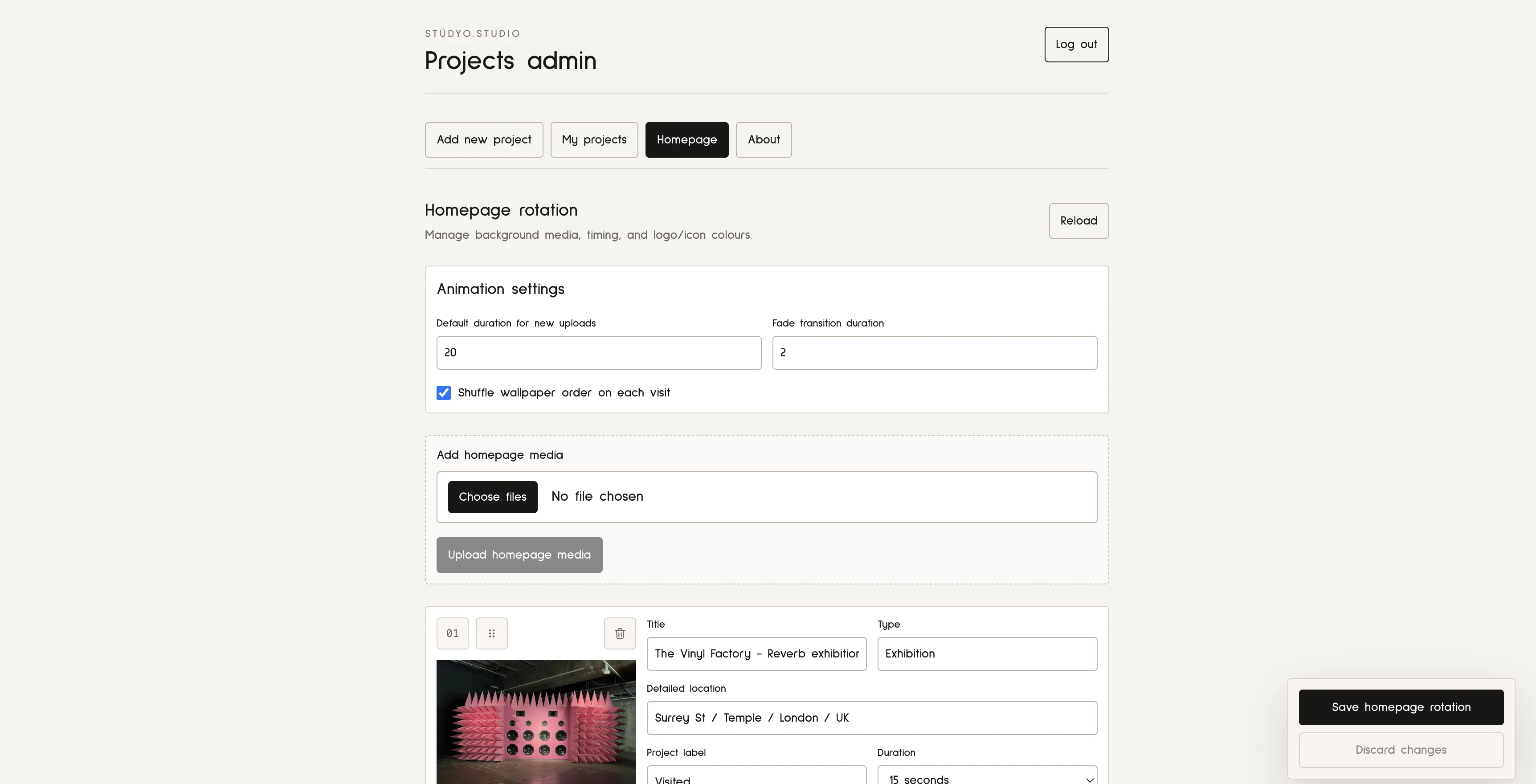 Lightweight Portfolio CMS screenshot 6